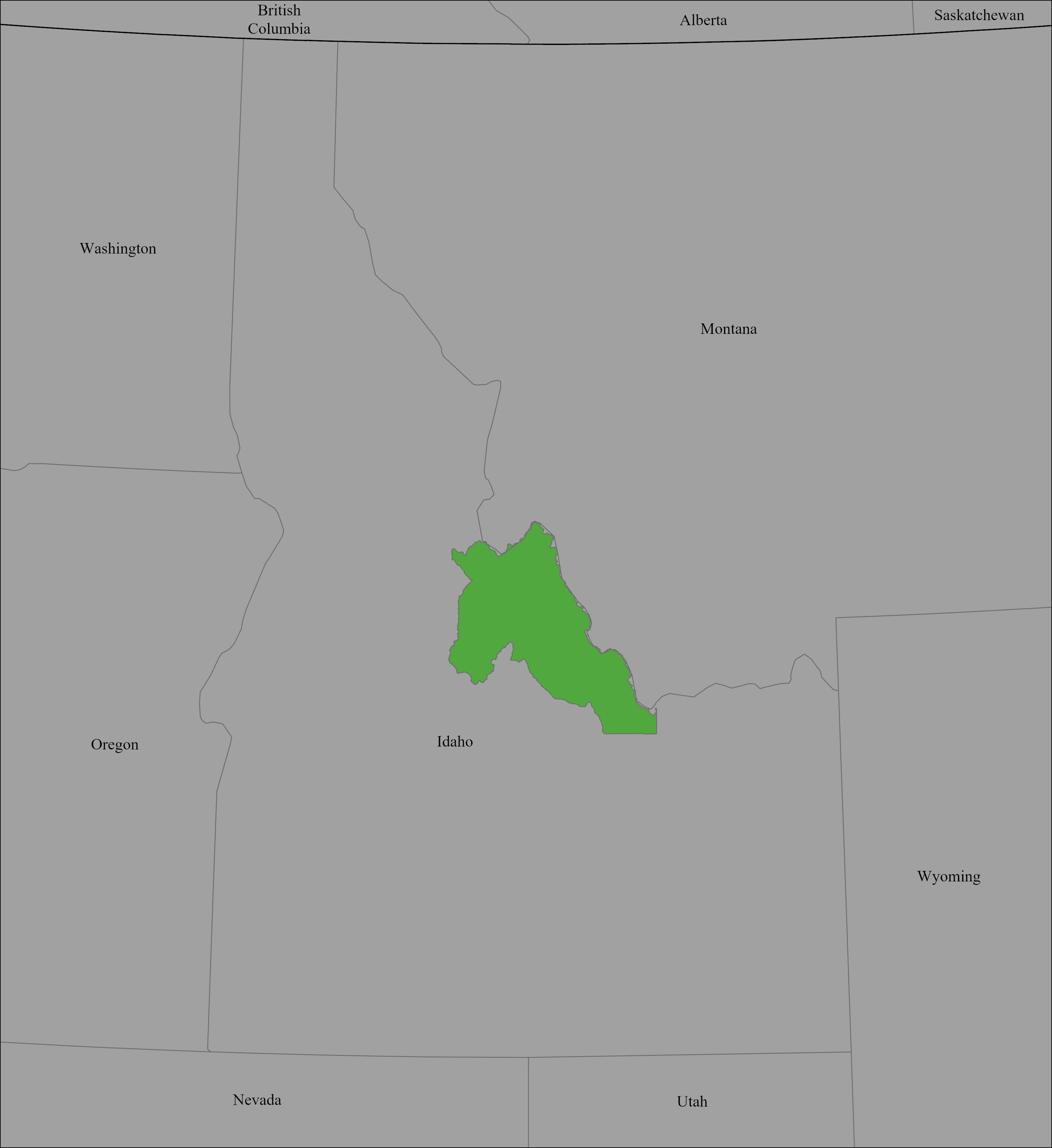 Salmon River Mission Map 1855